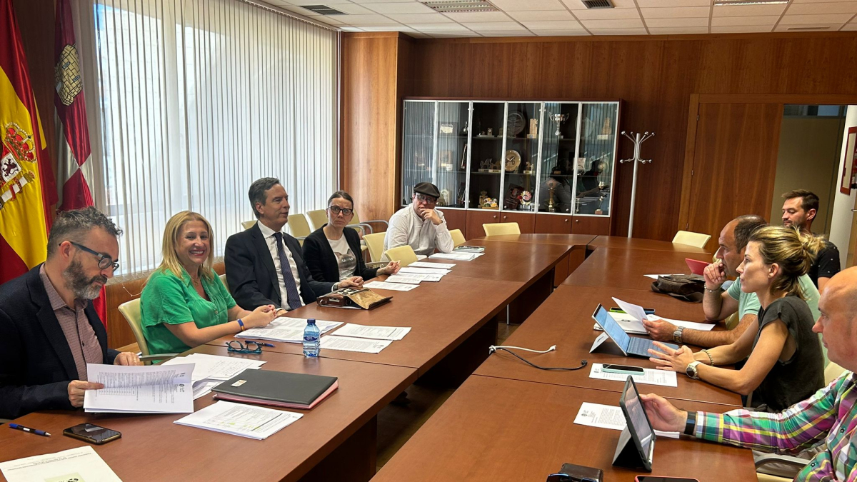 Un momento de la reunión del Patronato del Caep Soria.