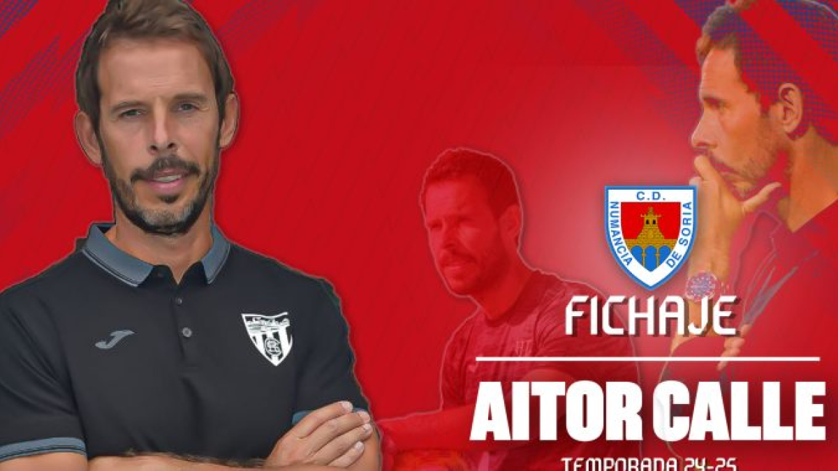 El Numancia confirma a Aitor Calle como entrenador.