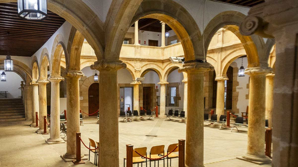 Interior de los juzgados de Soria.