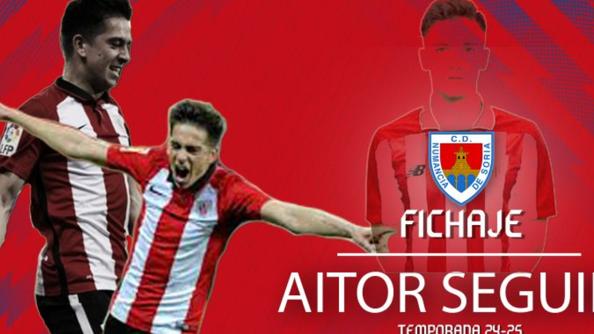 Aitor Seguín es el primer fichaje del Numancia para la próxima temporada.
