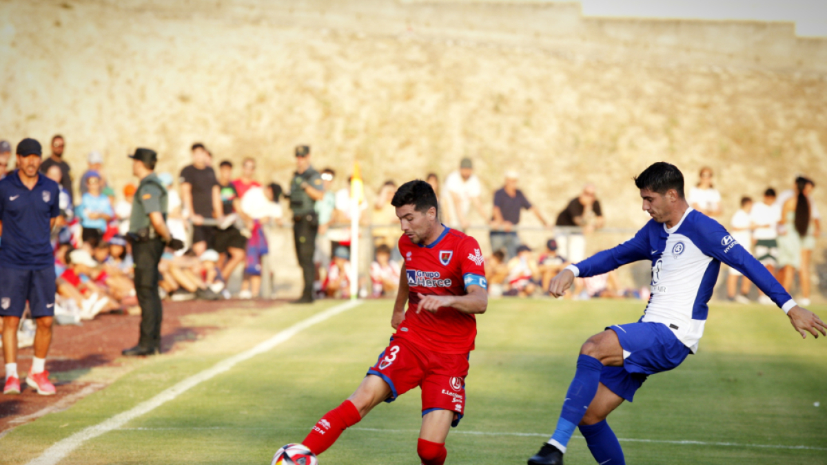 Javier Bonilla junto a Morata en el Memorial Jesús Gil de la pretemporada pasada.