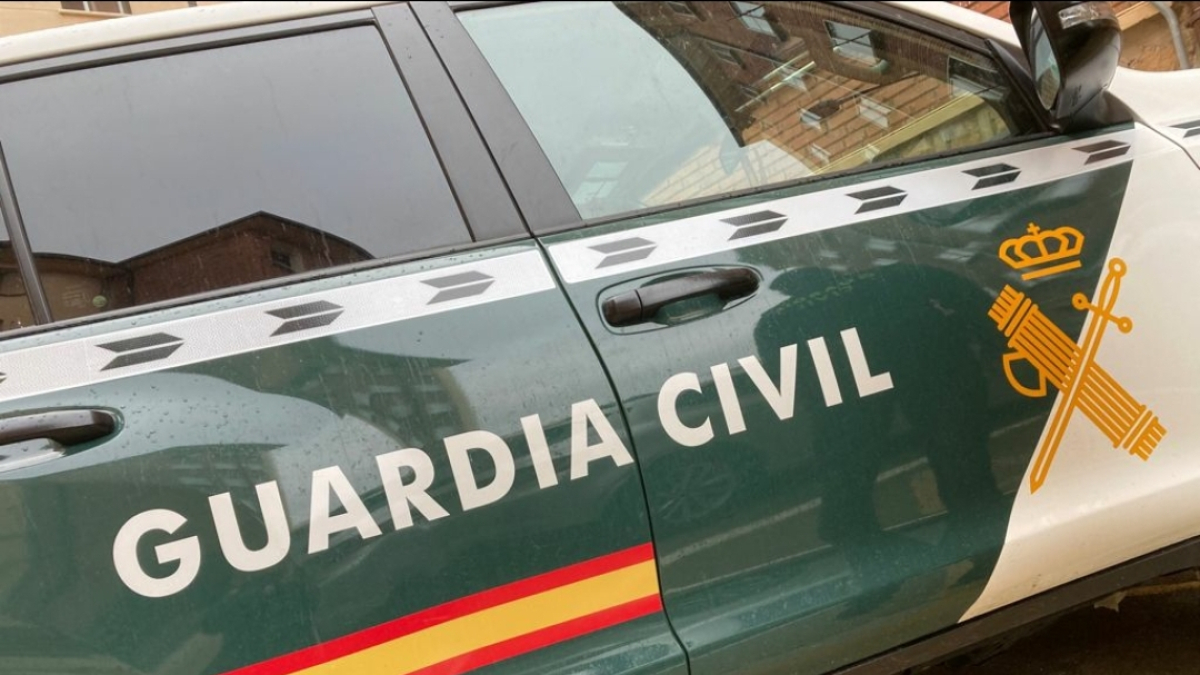 Vehículo rotulado de la Guardia Civil.