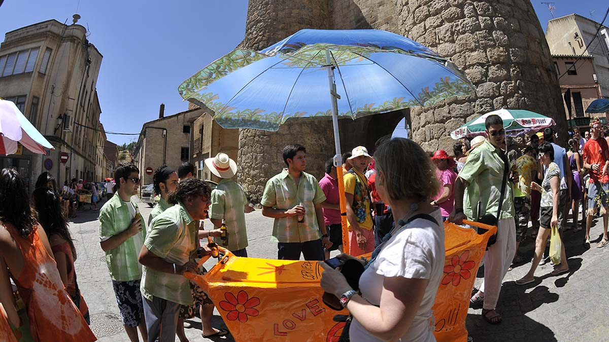 Fiestas de la juventud en Almazán en una foto de archivo.