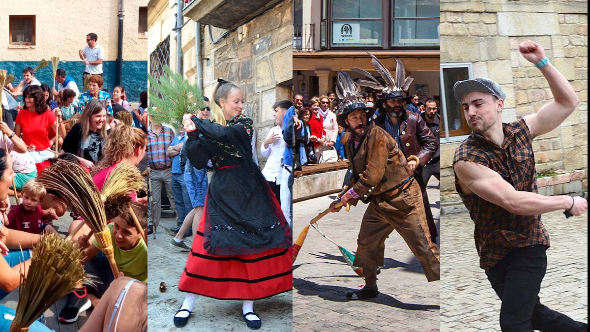 El baile de la escoba, la Pinochada, el Zarrón y el Ronda, tradiciones en las que los golpes son protagonistas.