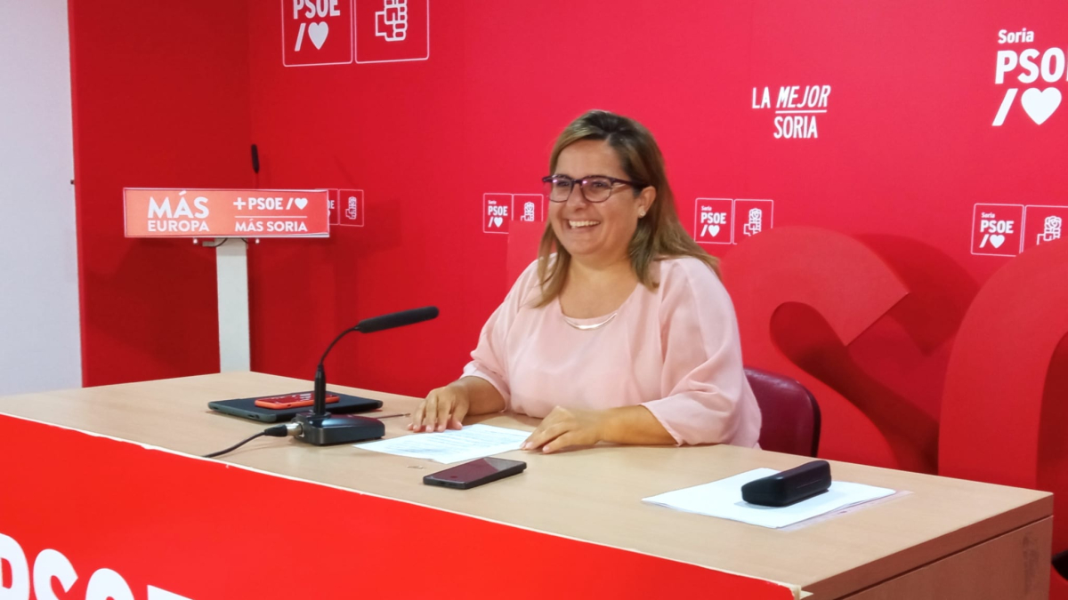 Esther Pérez, portavoz del PSOE en la Diputación de Soria.
