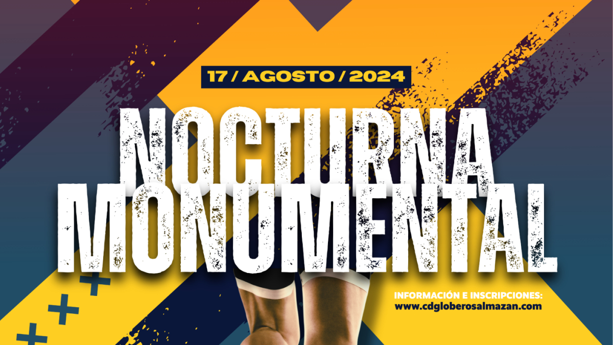 Cartel anunciador de la décima carrera Nocturna de Almazán.