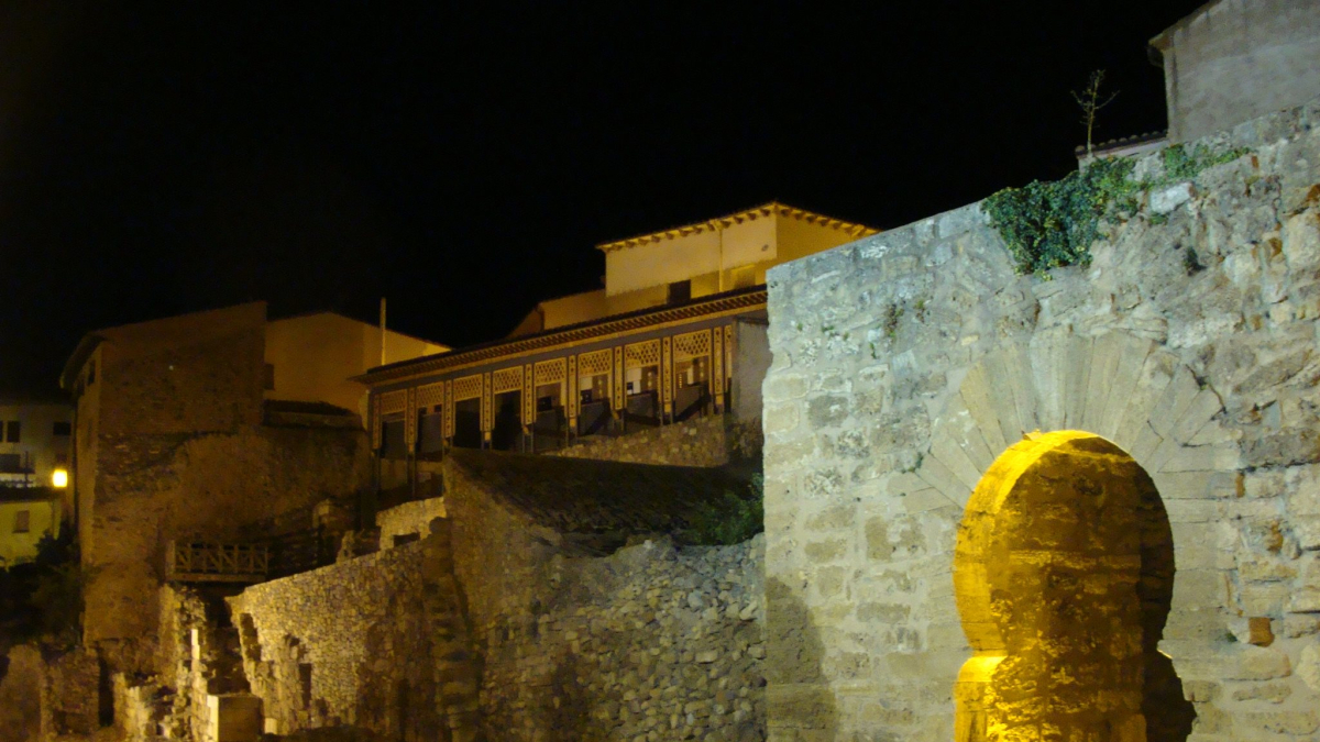 Foto nocturna de archivo de Ágreda.