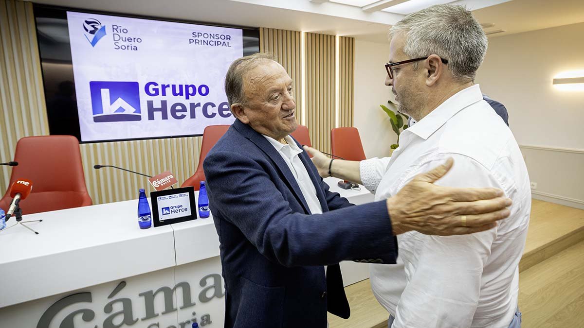 Francisco Rubio y Alfredo Cabrerizo oficializaban la continuidad del patrocinio de Grupo Hercer con el Río Duero Soria