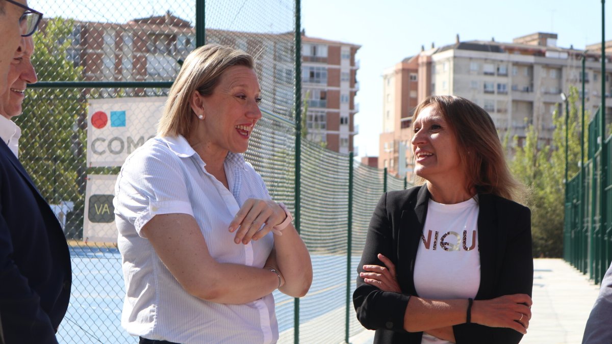 Isabel Blanco y Rocío Lucas, este miércoles en Zamora..