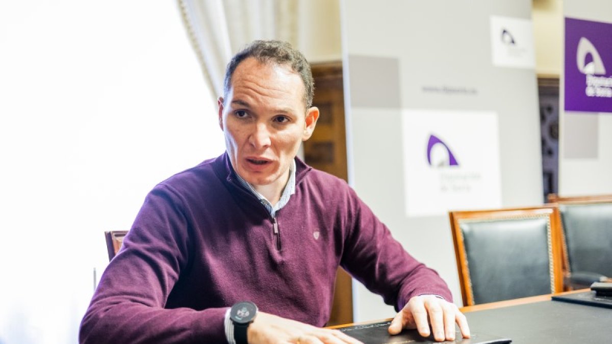 Daniel García, presidente de la Comisión de Fondos Europeos y Reto Demográfico.