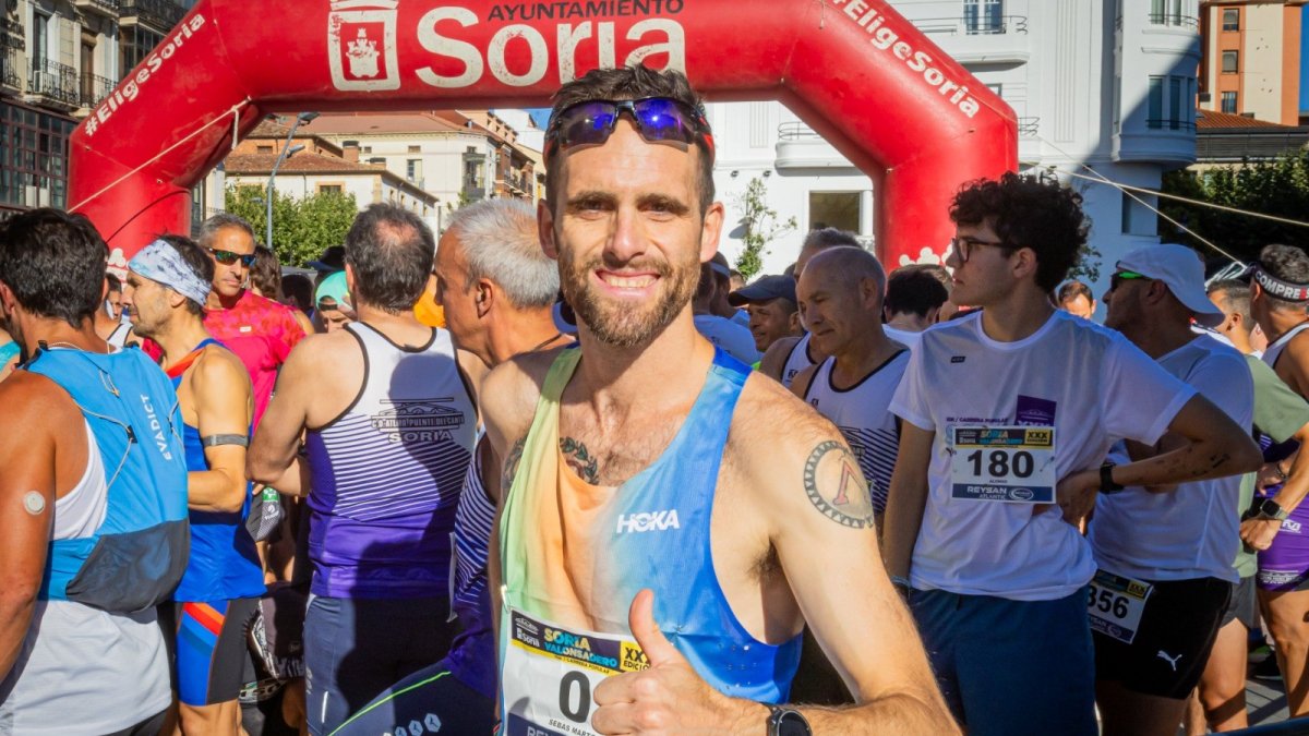 Sebas Martos se impuso en la Soria-Valonsadero, pero se quedó sin récord de la prueba.