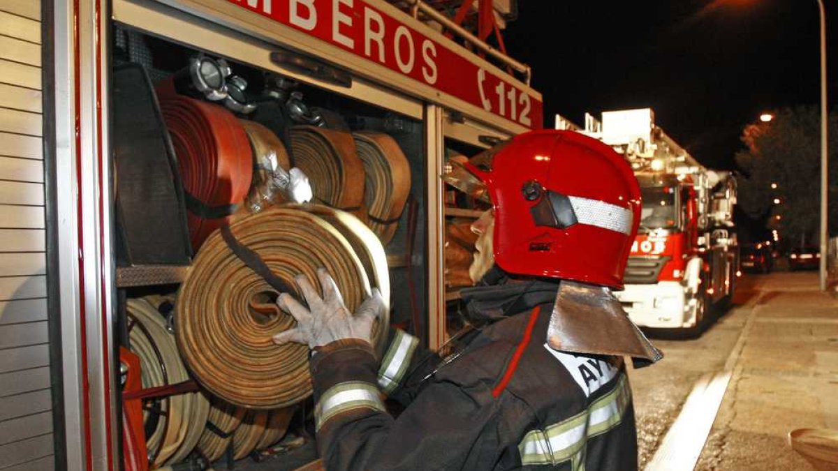 Imagen de archivo de una actuación de los bomberos.