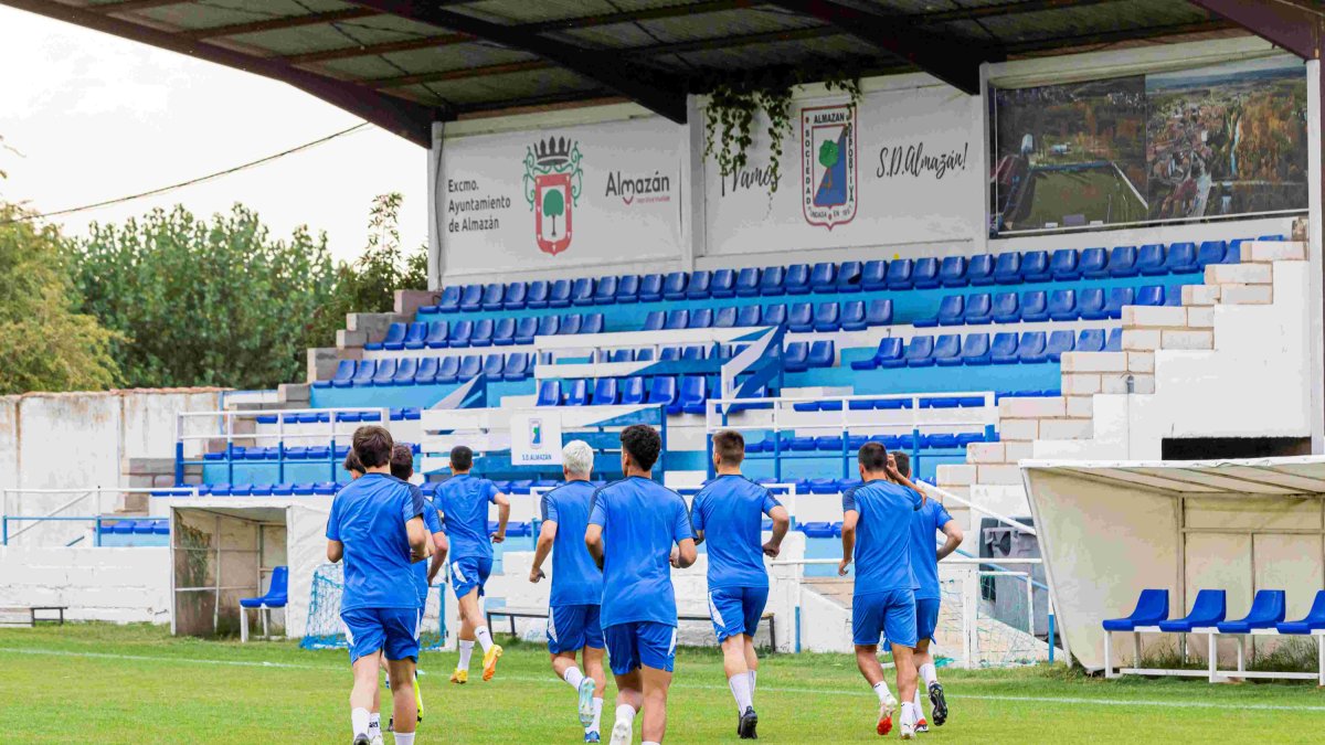 Entrenamiento del Almazán en La Arboleda.