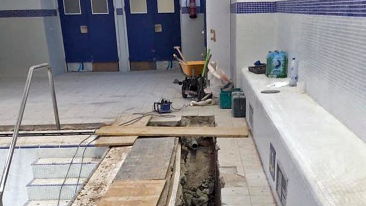 Detalle de las obras que se ejecutaron en la Juventud a principios del verano.HDS