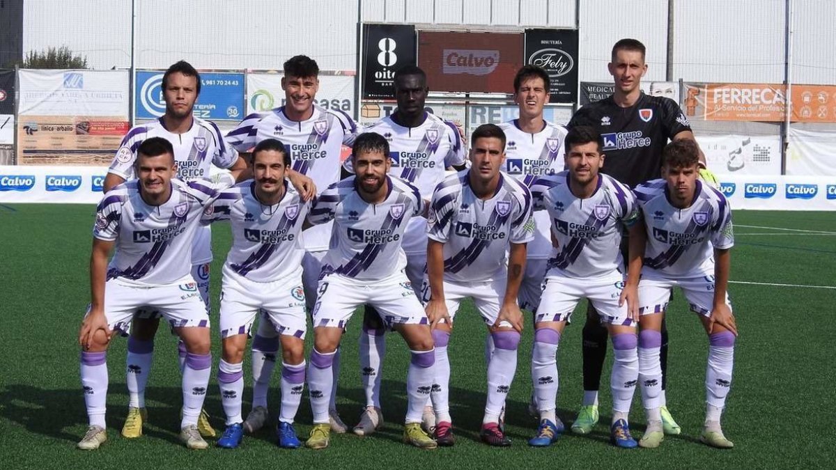El once del Numancia que salió desde el inicio ante el Bergantiños.