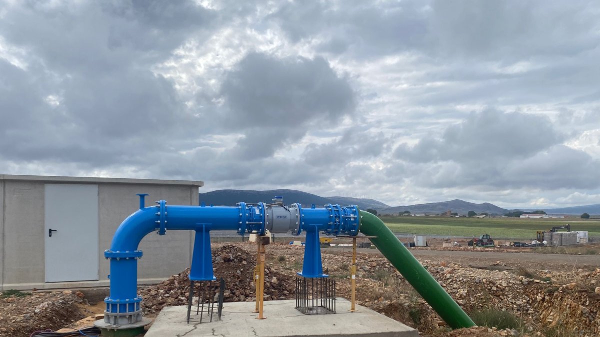 Las obras del regadío de Hinojosa del Campo están a punto de finalizar.