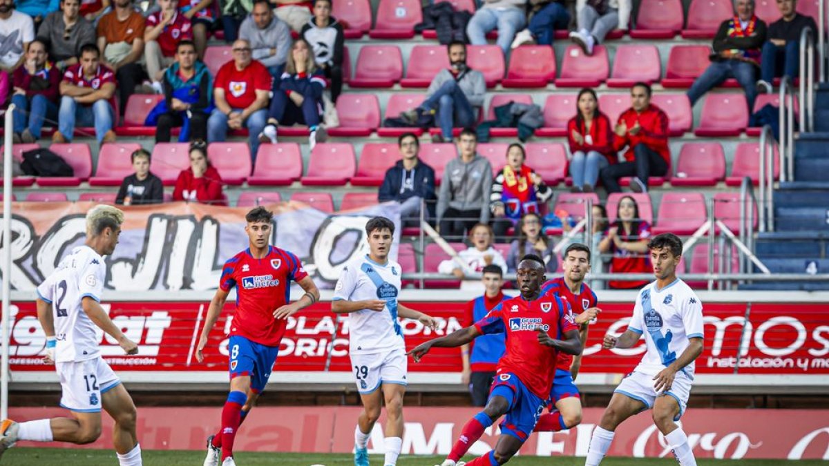 Imagen del encuentro del Numancia ante el Fabril