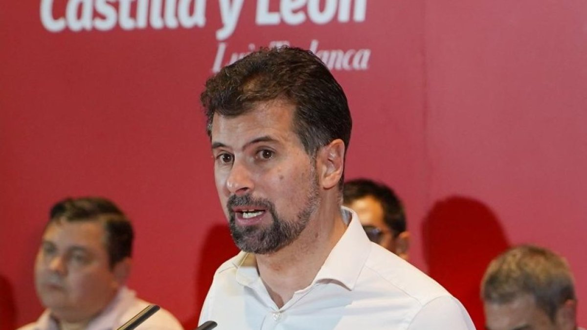 Luis Tudanca, en el comité autonómico de este jueves.