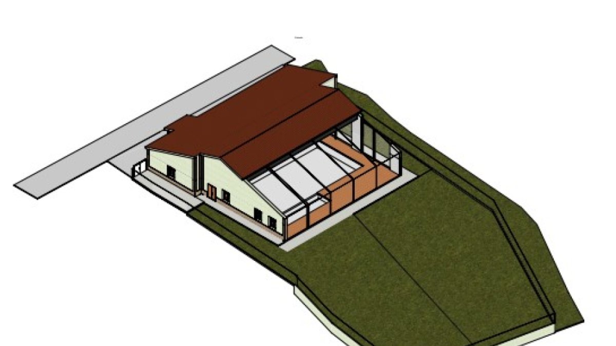 Plano de la piscina de Suellacabras.