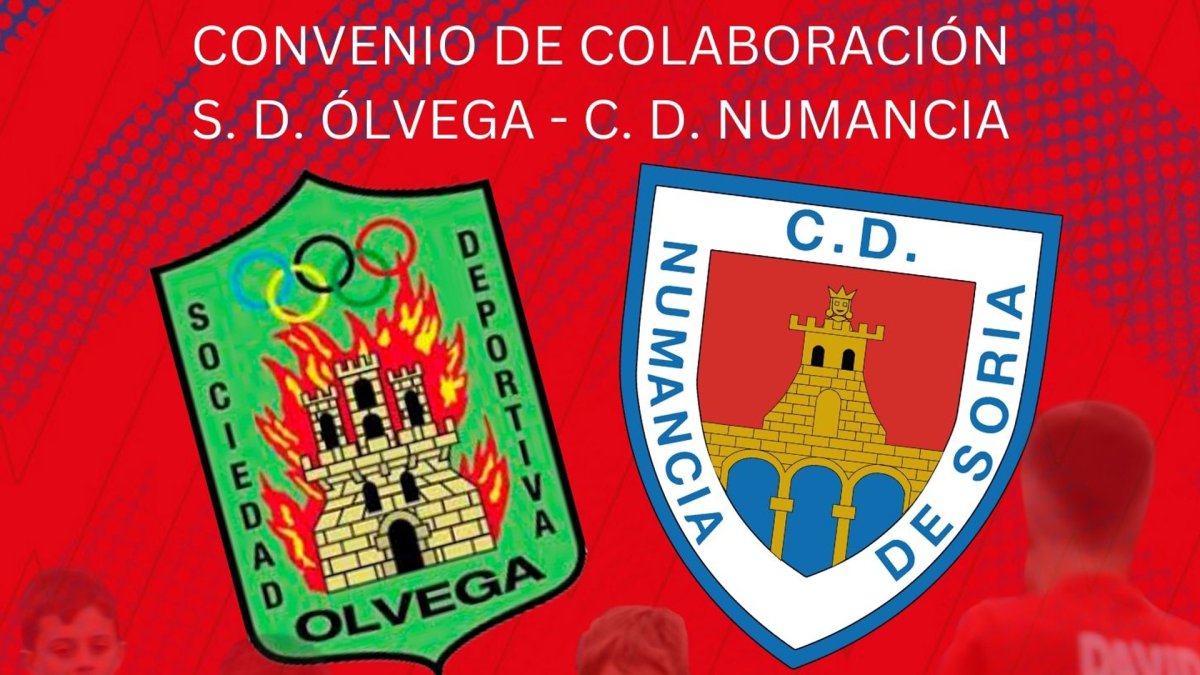 Numancia y Ólvega han llegado a un acuerdo de colaboración sobre el fútbol formativo.