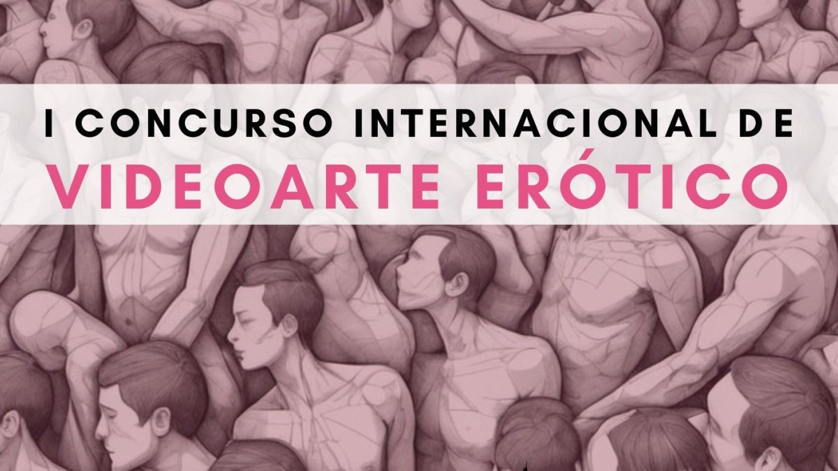 Cartel del Concurso Internacional de Vídeos Eróticos de La Maison d'Éros y Medinaceli DeArte.