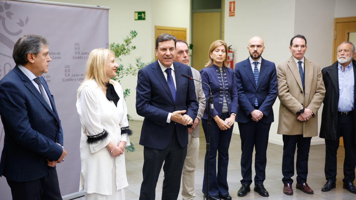 El consejero Fernández Carriedo durante su intervención.