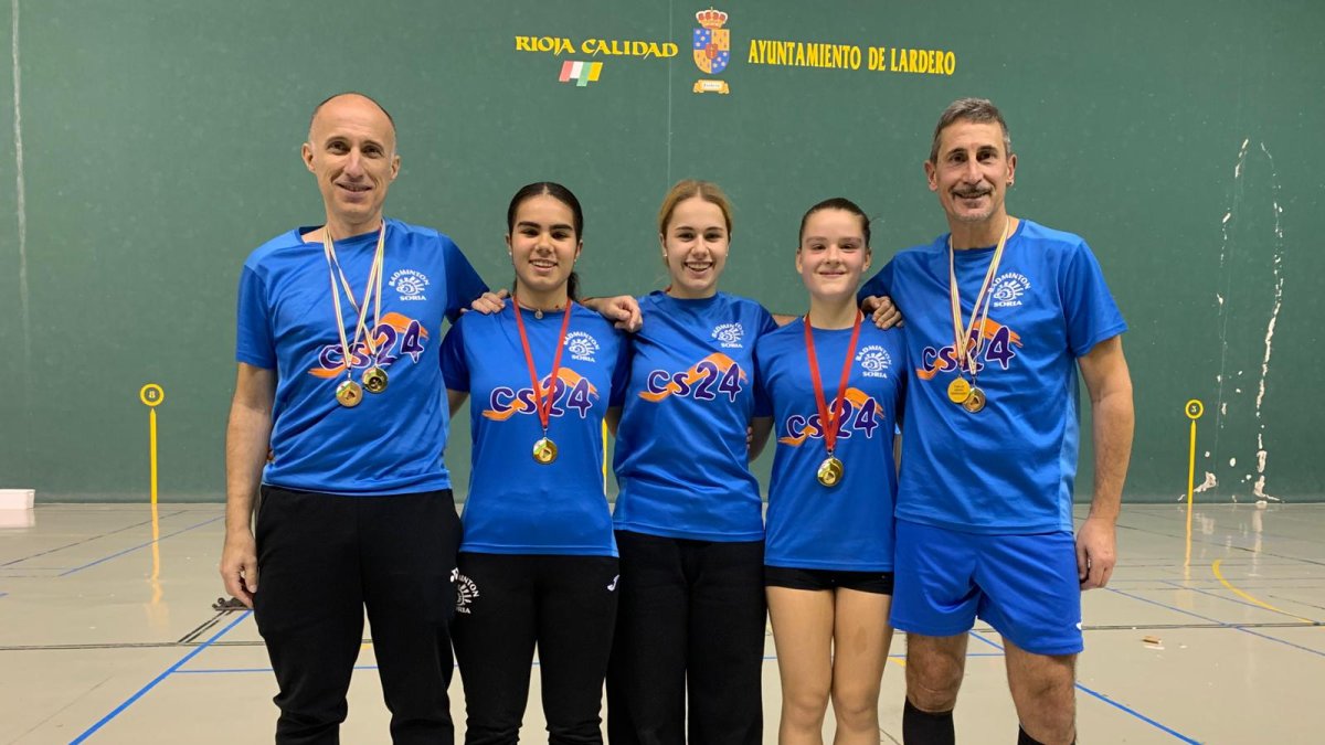 Representantes sorianos en la cita de Lardero.
