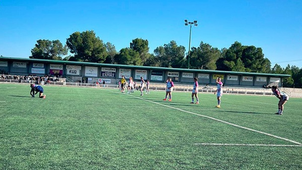 Imagen del partido de las chicas del Ingenieros.