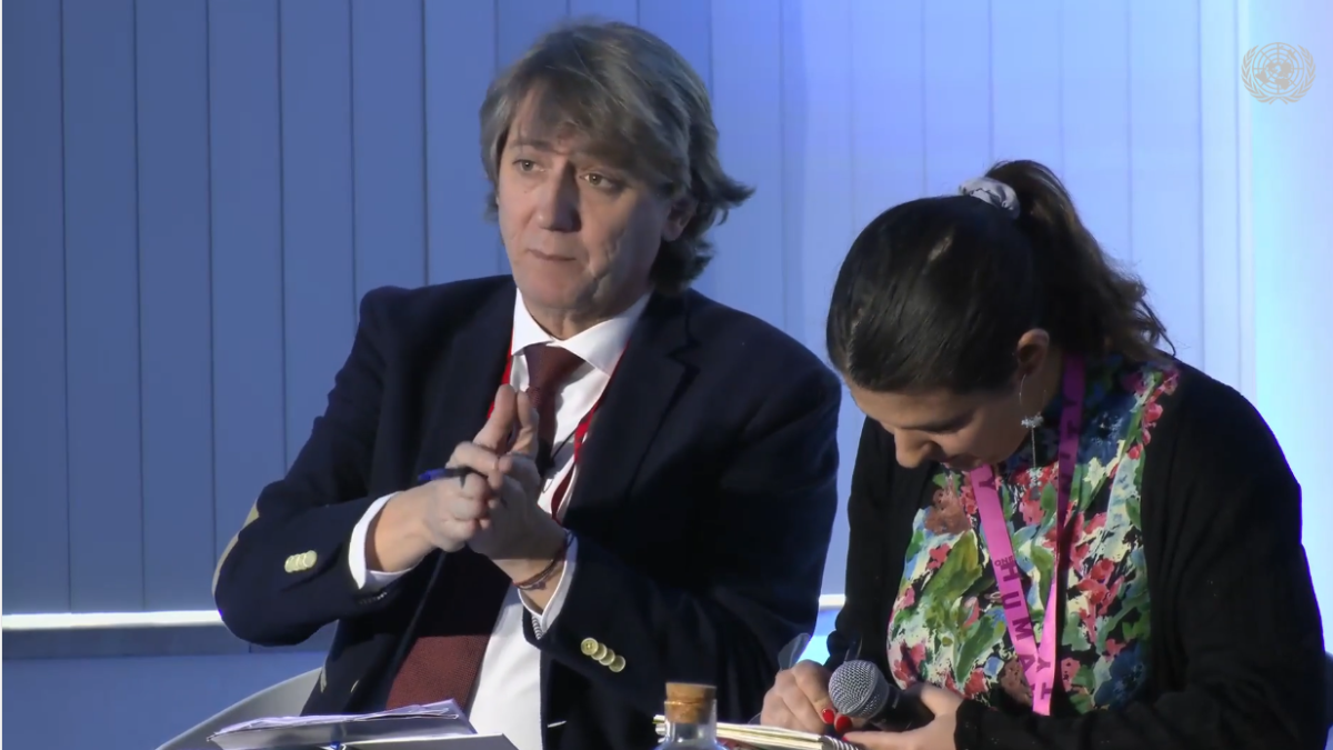 El alcalde de Soria en el foro de la ONU que se celebra en Cascais.
