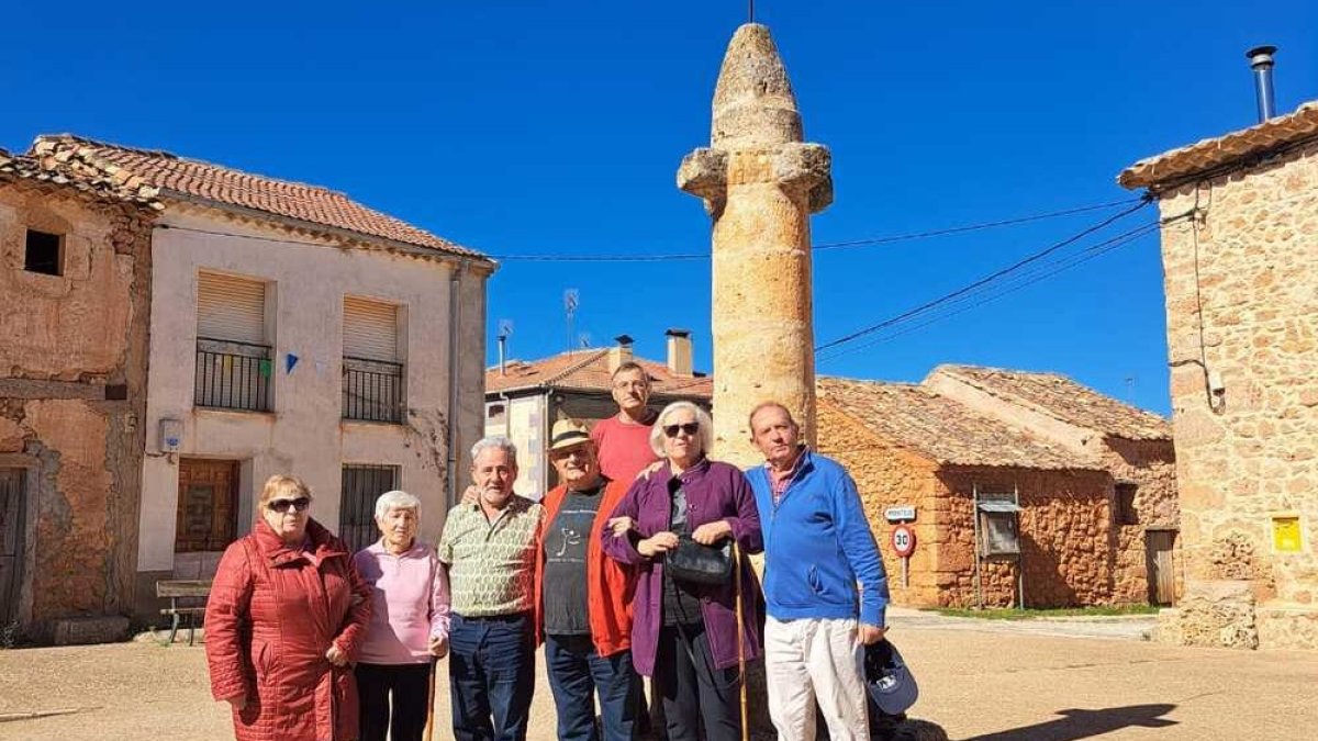 Grupo de amigos en Quintanas Rubias de Arriba.