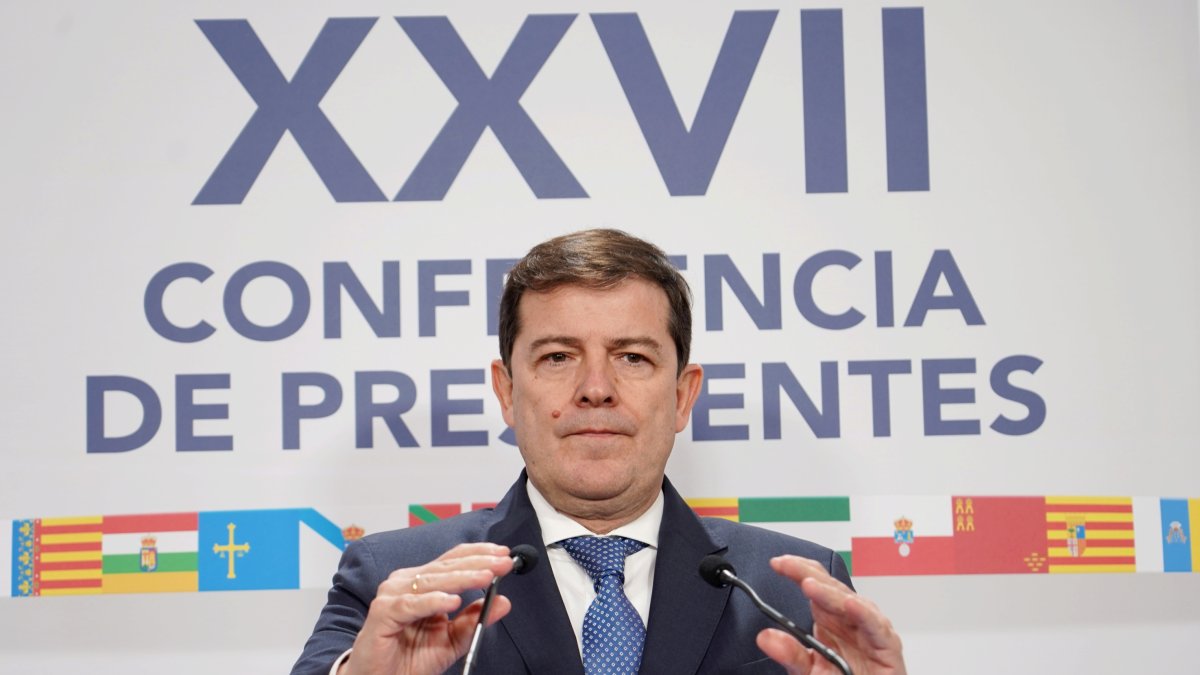 Alfonso Fernández Mañueco, tras la XXVII Conferencia de Presidentes Autonómicos.