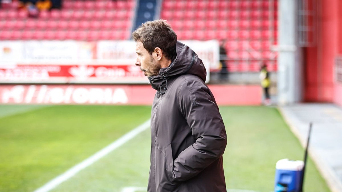 Aitor Calle se mostró muy satisfecho con el rendimiento de su equipo ante el Valladolid Promesas.