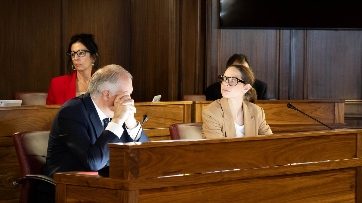 La portavoz del PP, Belén Izquierdo, en el último pleno.