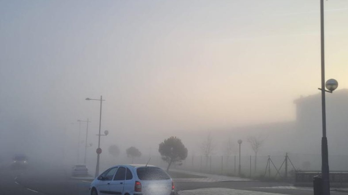 Niebla en Soria hace unos días.