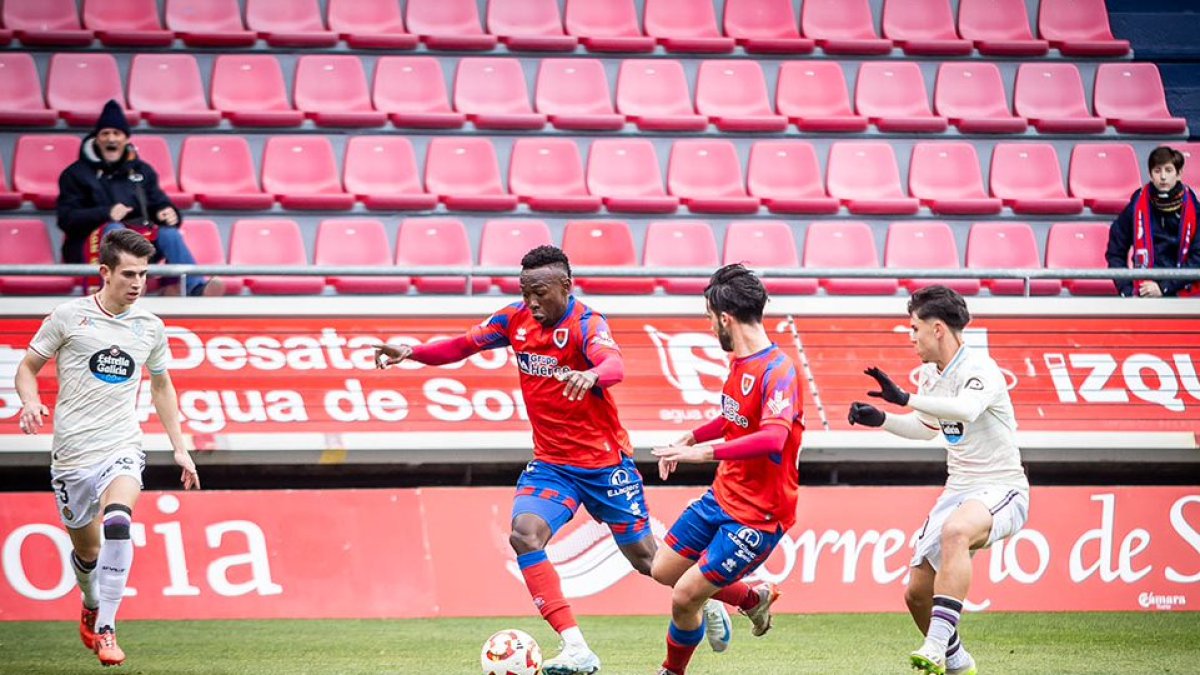 Góngora en el partido del pasado fin de semana ante el Valladolid Promesas.