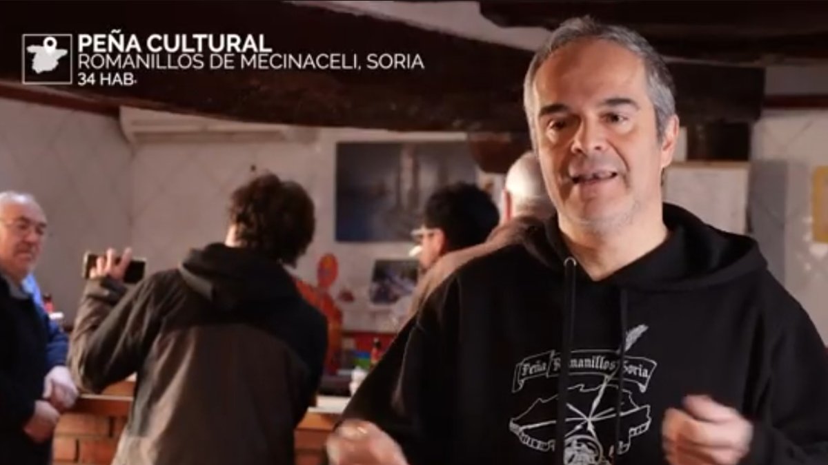 Captura de uno de los vídeos grabados en Romanillos de Medinaceli.