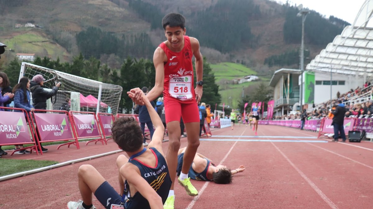 Beltrán Flores durante la pasada temporada de cross.