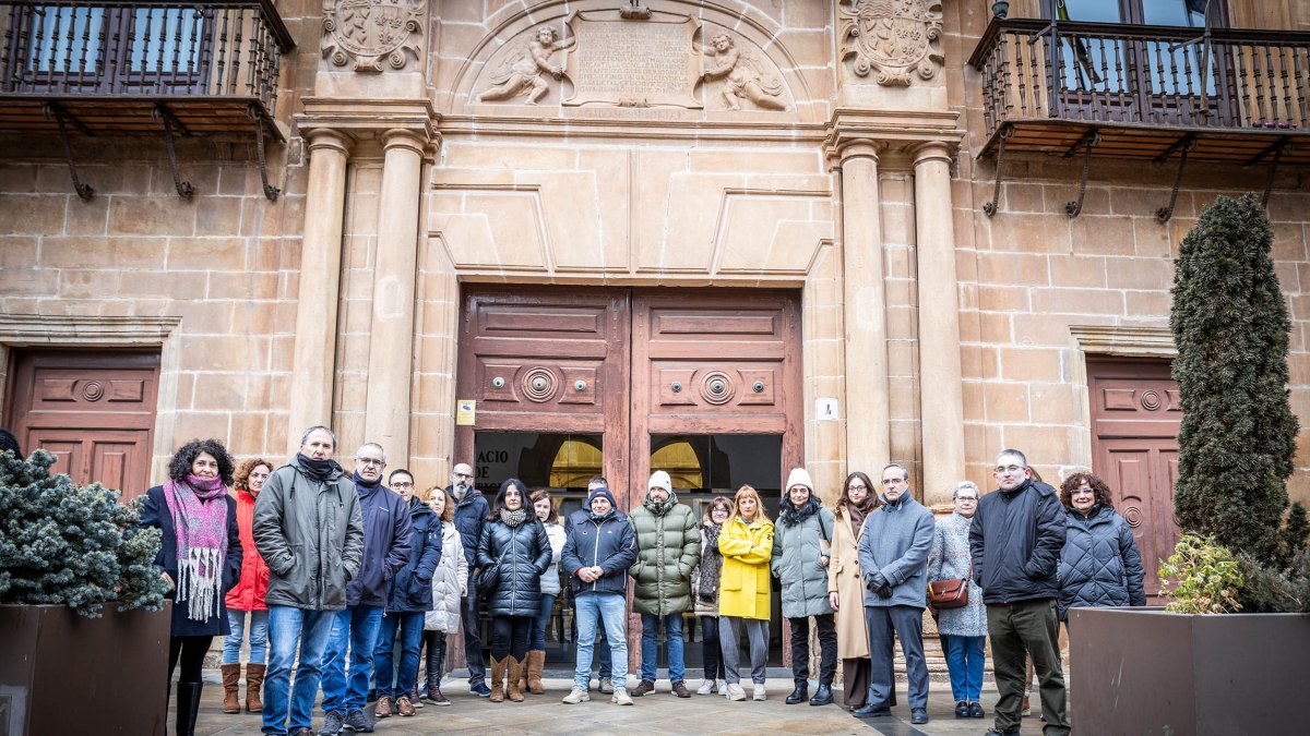 Los funcionarios de Justicia en Soria protestan por las bajas temperaturas en el edificio, por una avería en la caldera el día 16.