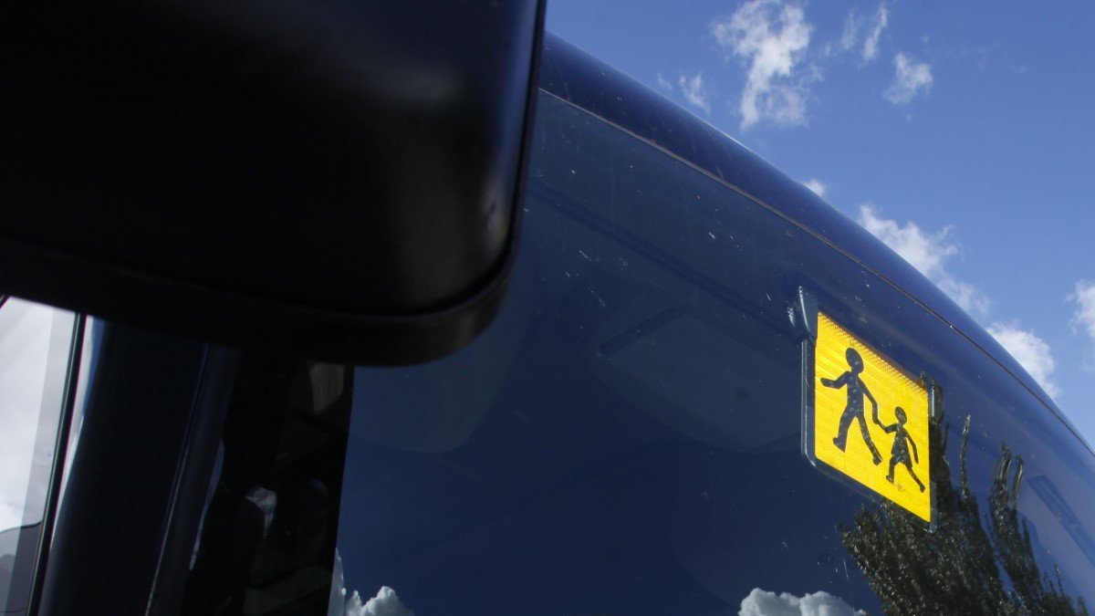 Detalle de un autobús escolar no vinculado al caso en una imagen de archivo.