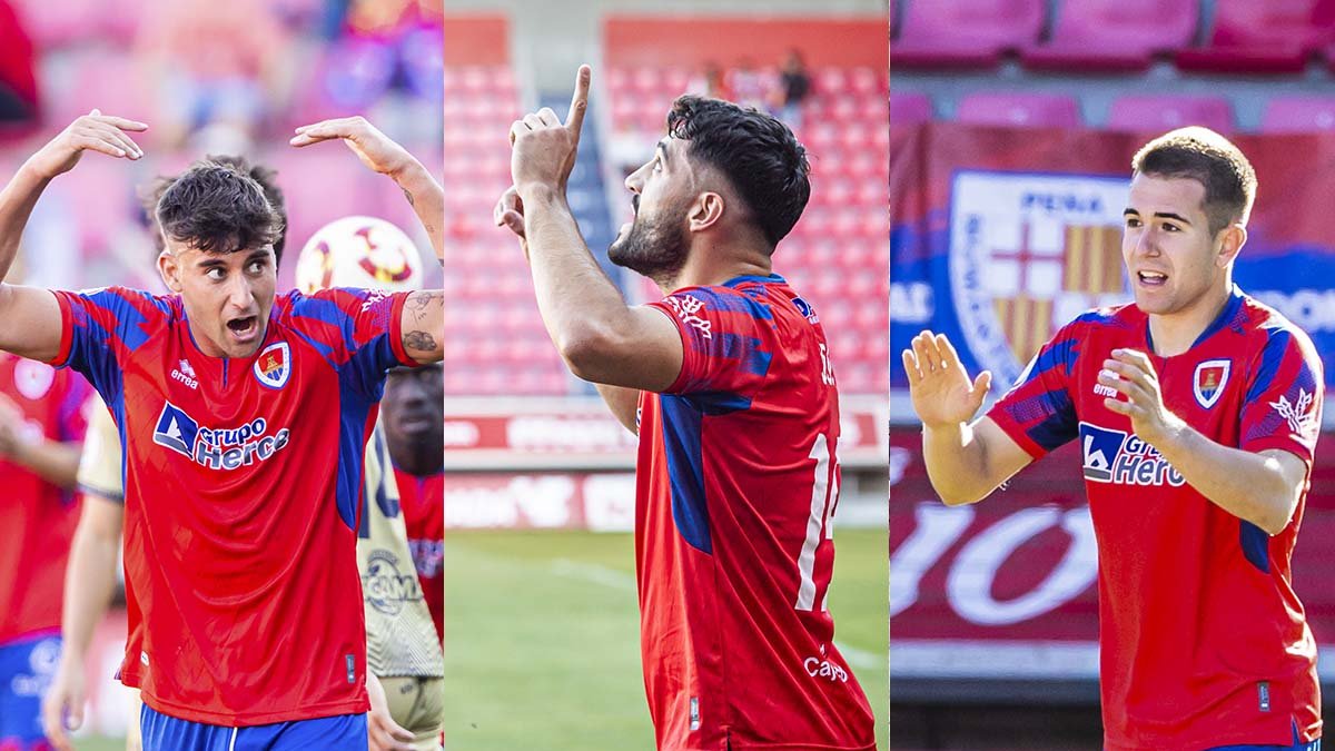 Ribeiro, Jony y Dani Fernández forman el trío goleador del Numancia.