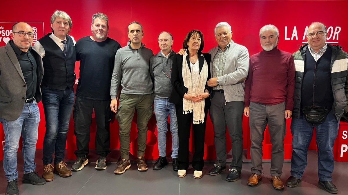 Acto de reconocimiento del PSOE de Soria a todos sus exsecretarios generales.