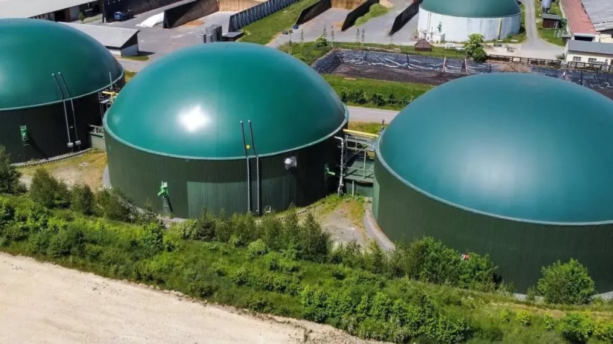 Imagen de una planta de biometano como la que se ubicará en San Esteban.