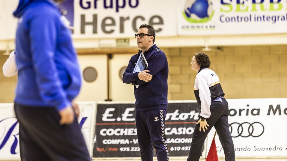 Alberto Toribio durante el último encuentro celebrado esta temporada en Los Pajaritos.
