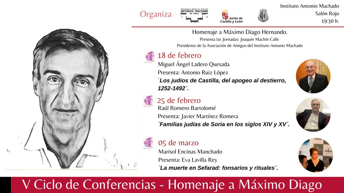 Detalle del ciclo de conferencias en homenaje a Máximo Diago.
