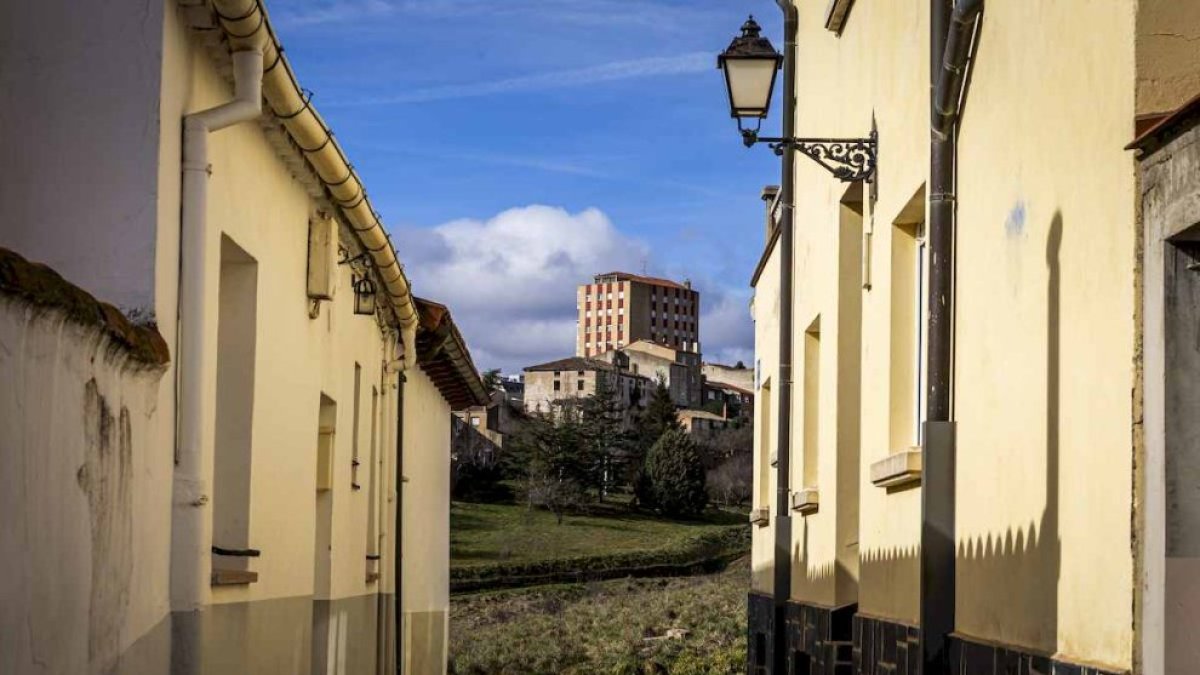 Calle Luis de Medina, en el barrio de San Pedro, en Soria.