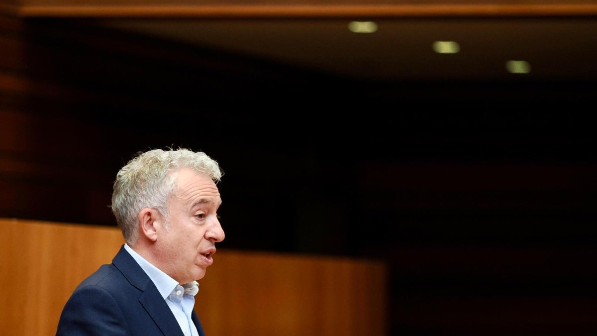 Ángel Ceña defiende la iniciativa presentada por Soria Ya en las Cortes de Castilla y León.