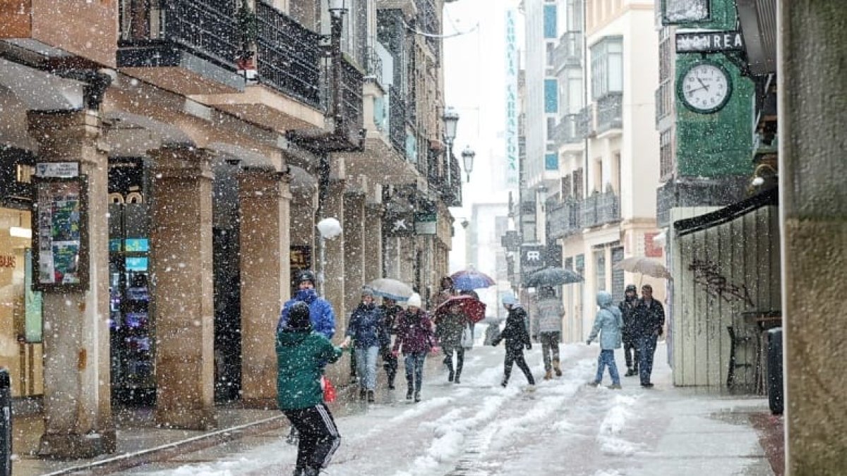Anterior episodio de nieve en el Collado de Soria.