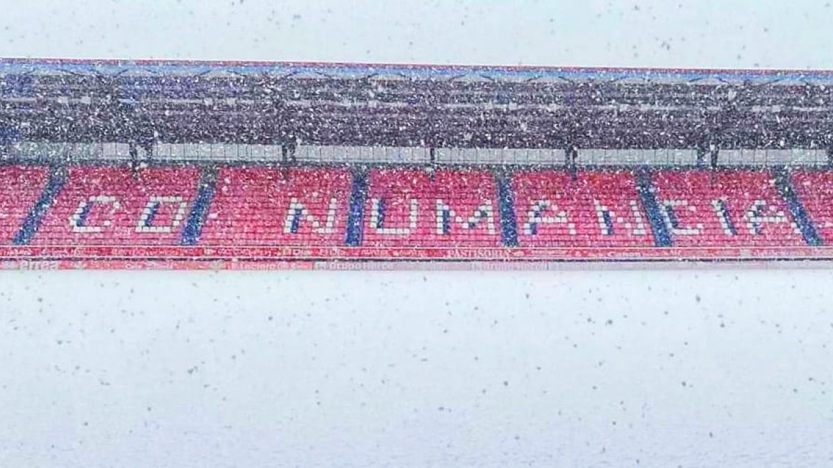 Así ha amanecido esta mañana el campo de Los Pajaritos.