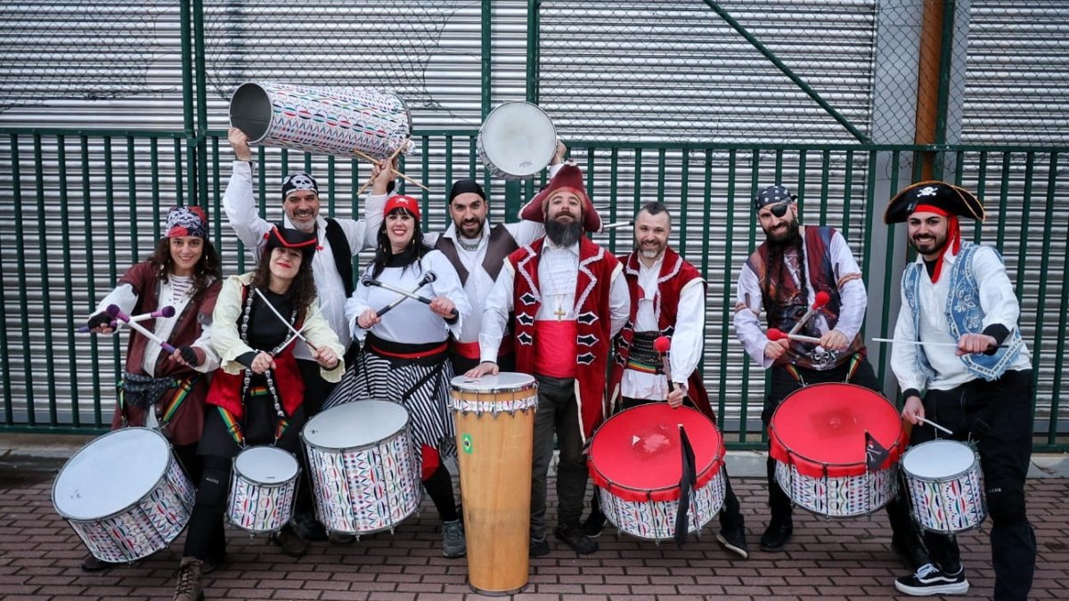 Grupo de Batucada que actuó en Golmayo
