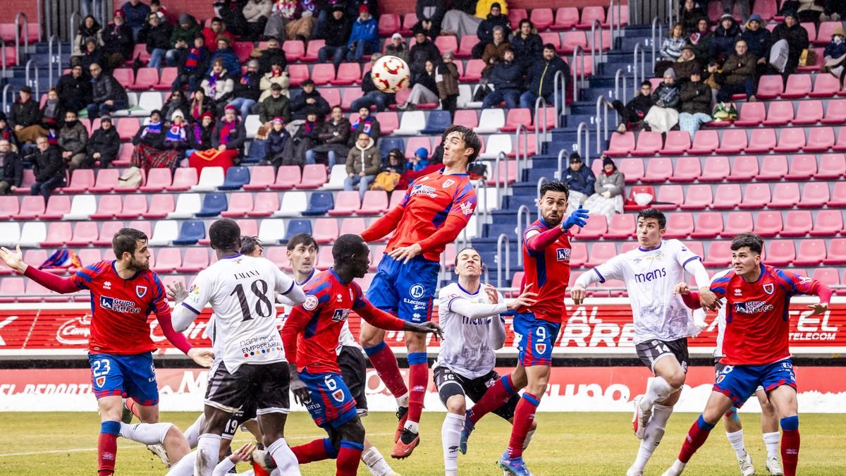 Imagen del Numancia-Salamanca UDS de la pasada temporada en Los Pajaritos